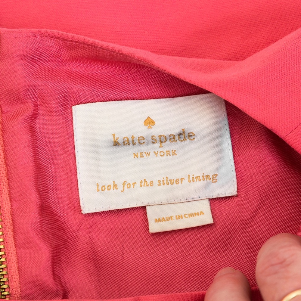 Kate Spade cocktail dress coral Small 4 - Picture 16 of 17